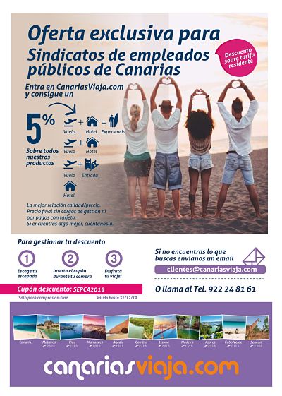 04 07 2019 Cupón Canarias Viaja SEPCA 2019