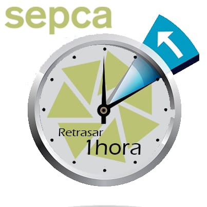 23 10 2020 Reloj Sepca cambio a horario invierno